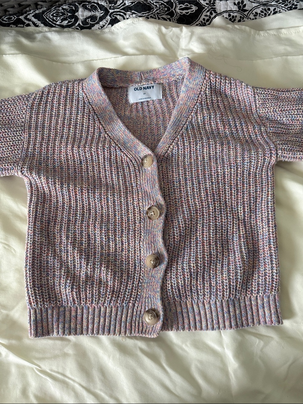 Old Navy Pastel Multicolor Knit Cardigan